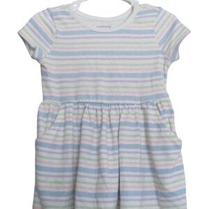 Garanimals‎ Pullover T Shirt Dress Toddler Girls 18M Multicolor Striped Pockets